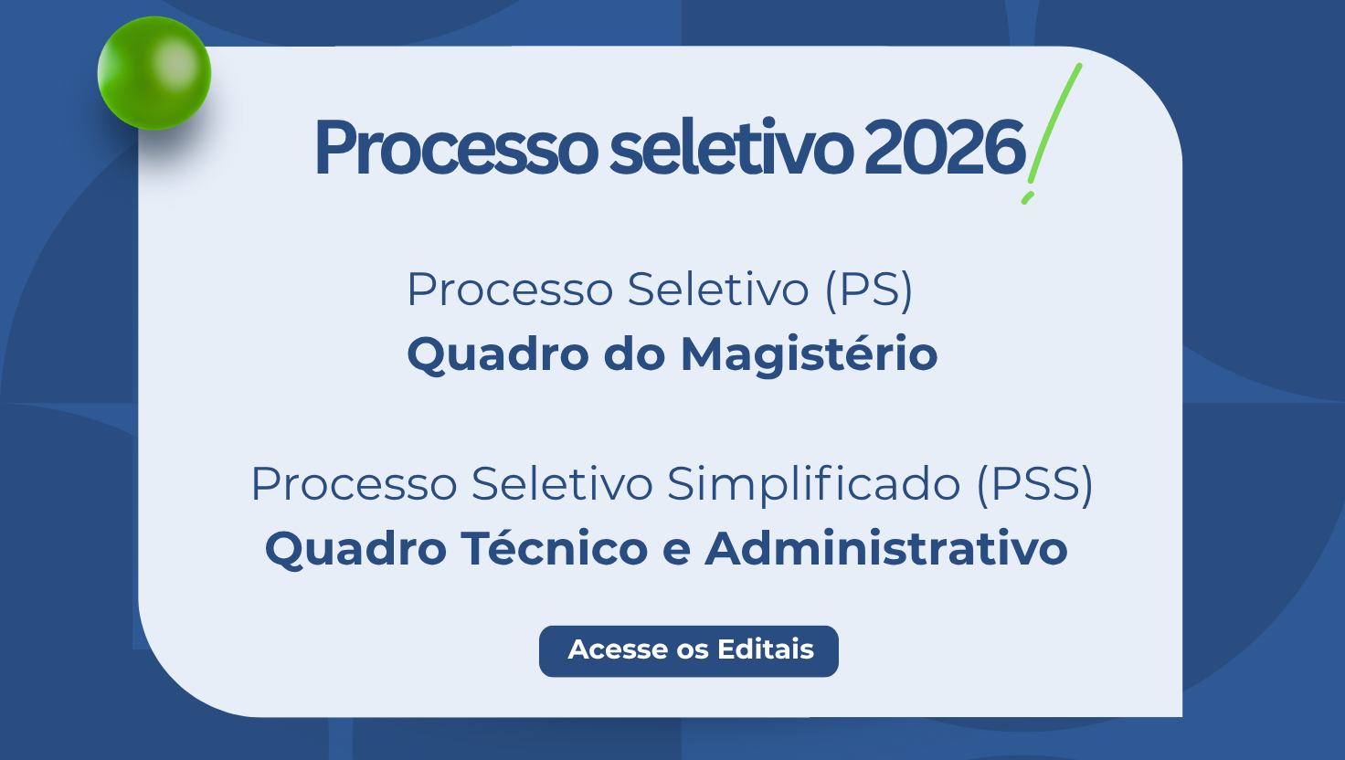 Processo Seletivo 2026