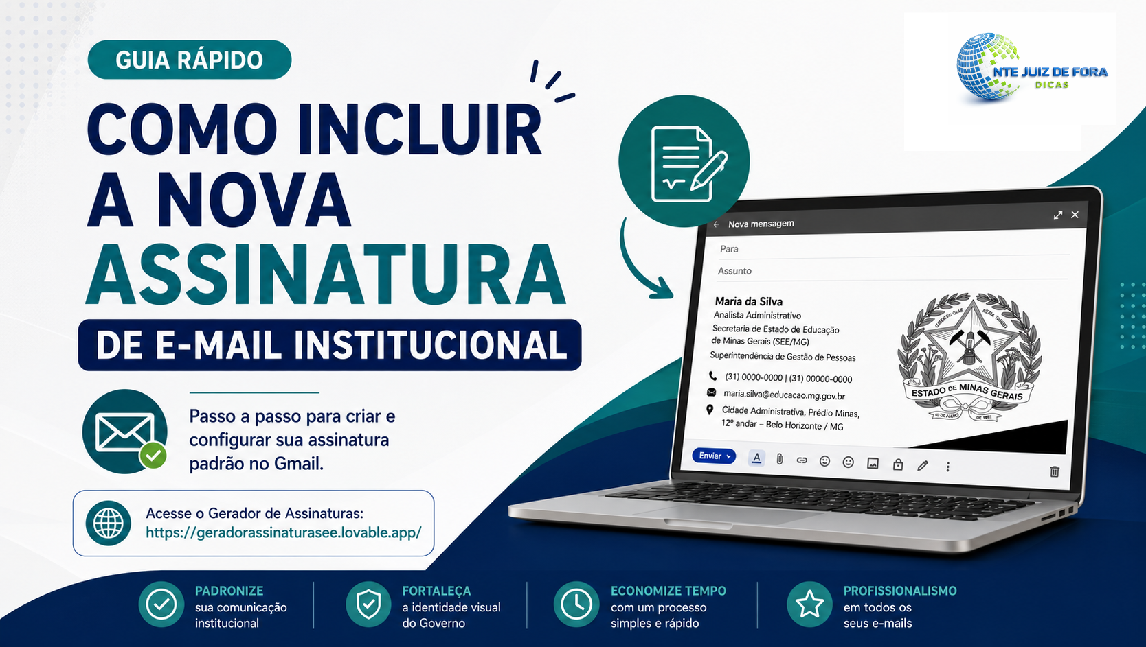 Assinatura de e-mail institucional