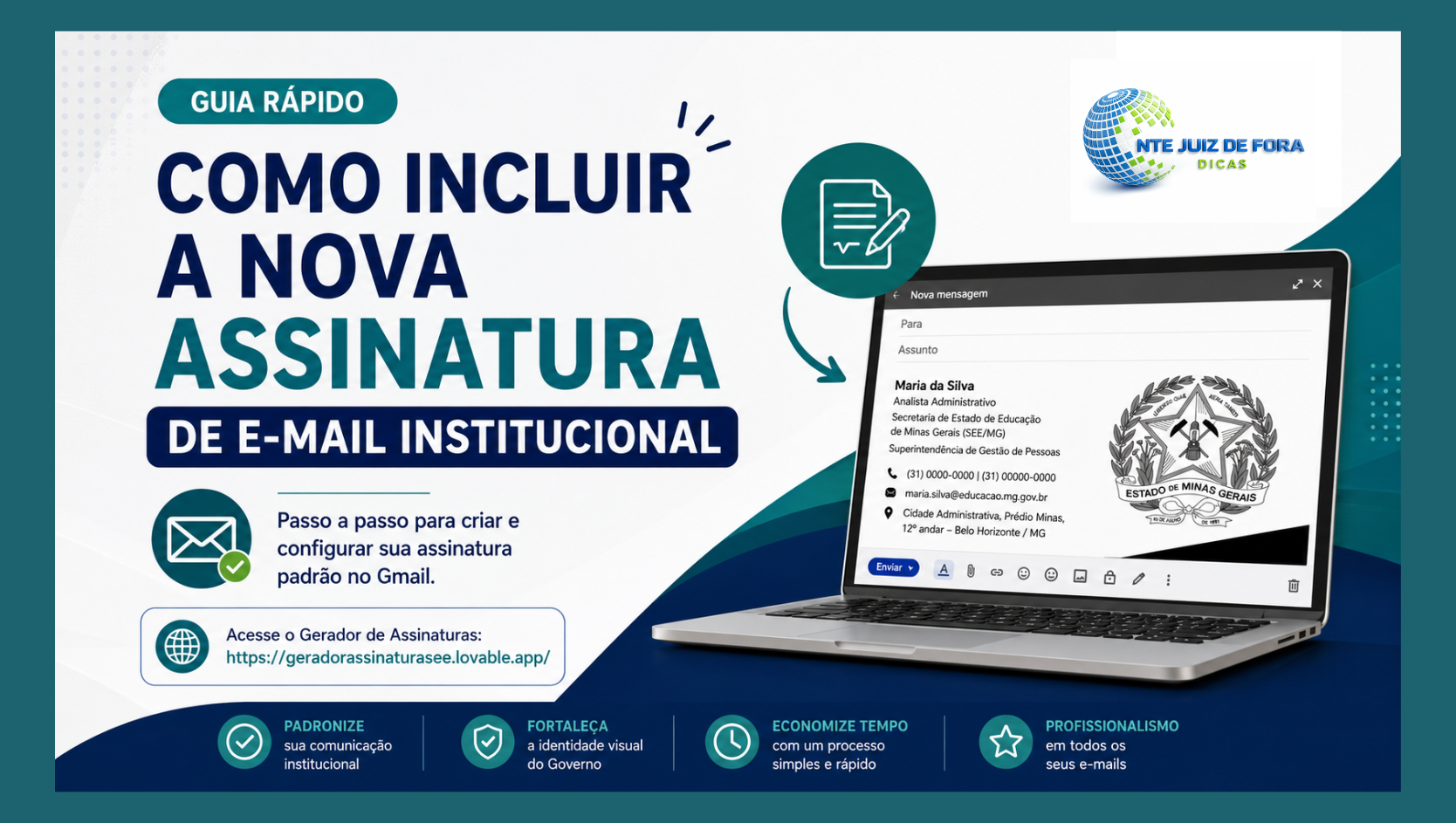 Assinatura de e-mail institucional